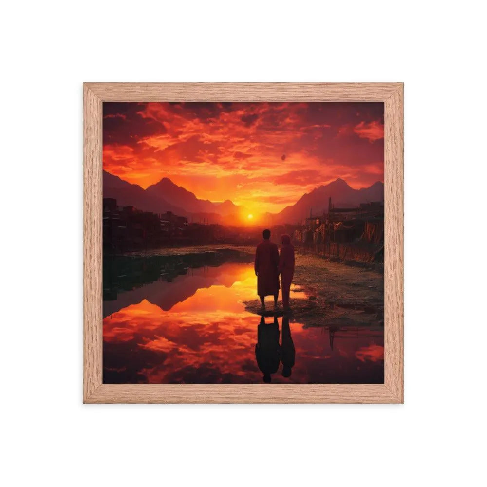 Pakistan Sunset Framed Poster - Oh Posters