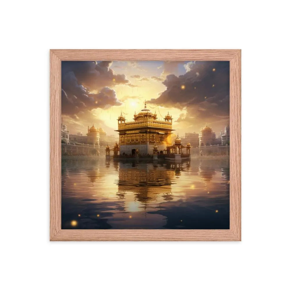 Golden Temple Indian Landmark Framed Poster - Oh Posters