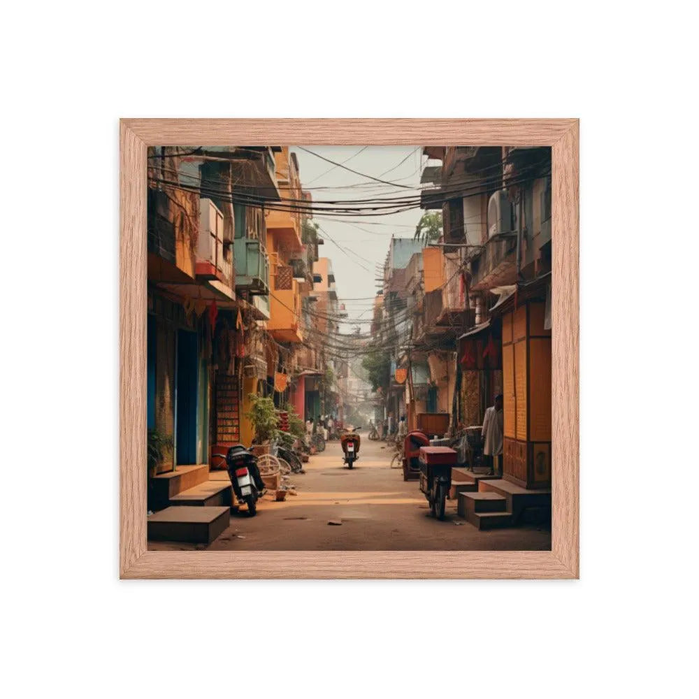 Indian Street Framed Poster - Oh Posters