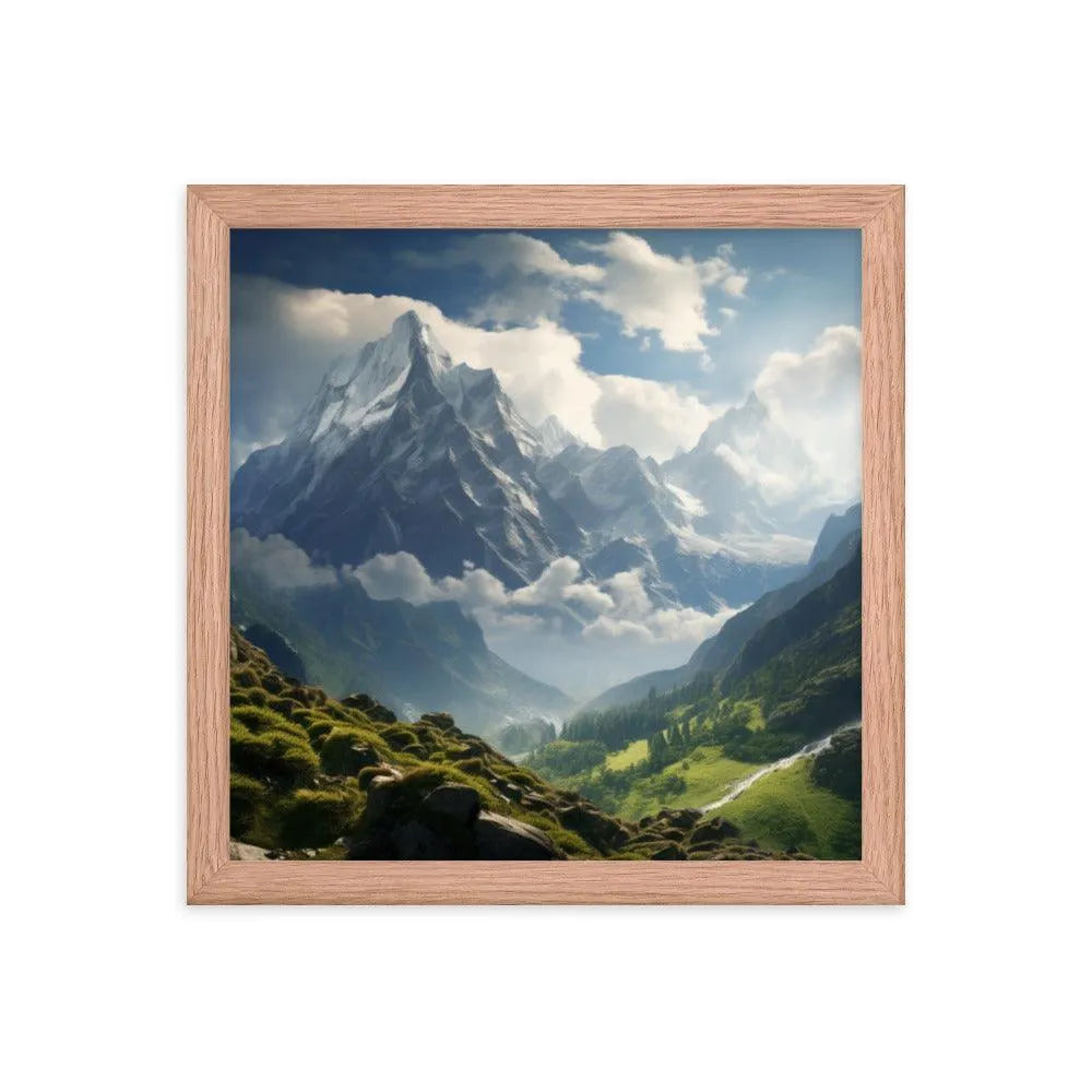 India Mountains Nature Framed Poster - Oh Posters