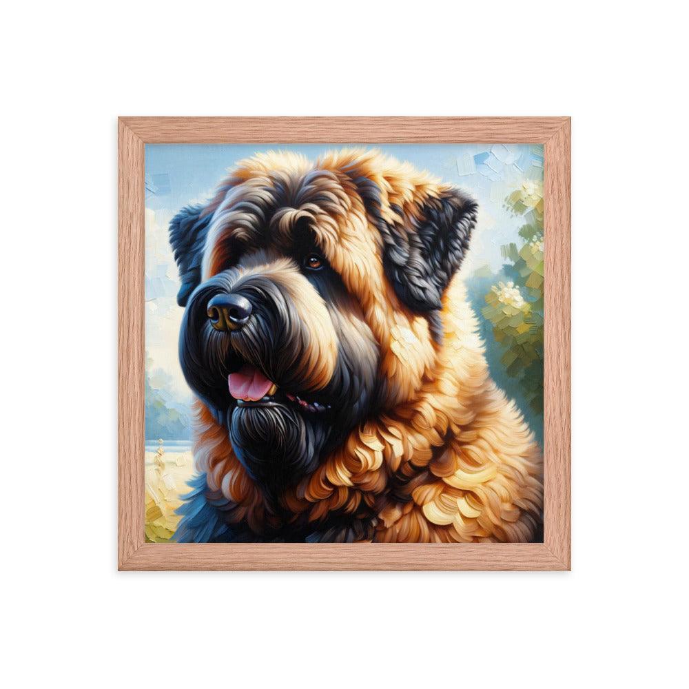 Bouvier des Flandres Loyal Companion Portrait Framed Poster - Oh Posters