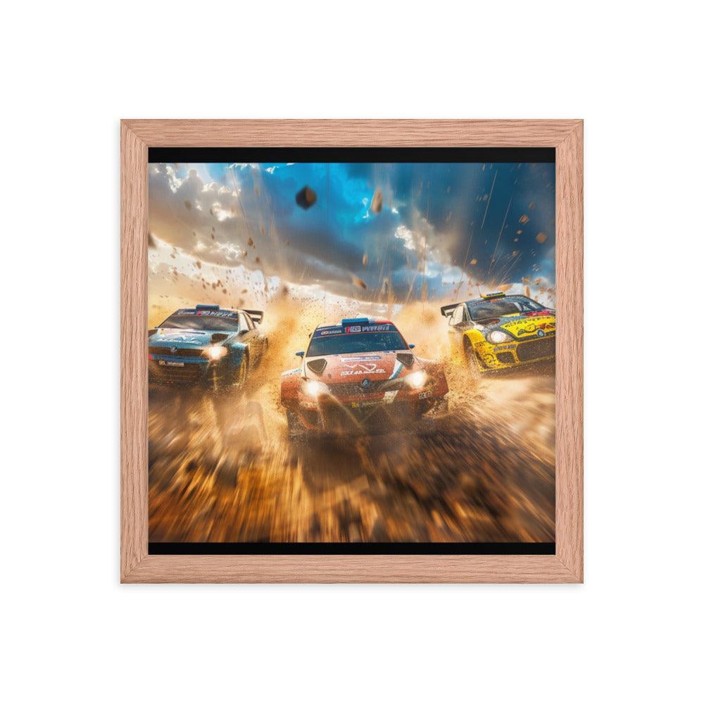 Mud Splash Rally Championship Action Framed Poster - Oh Posters