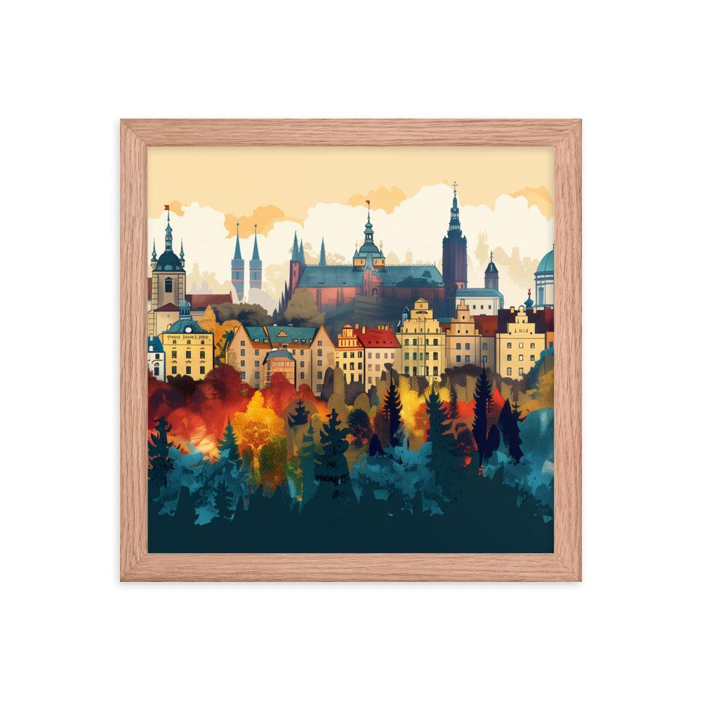 Poland Autumn Cityscape Framed Poster - Oh Posters