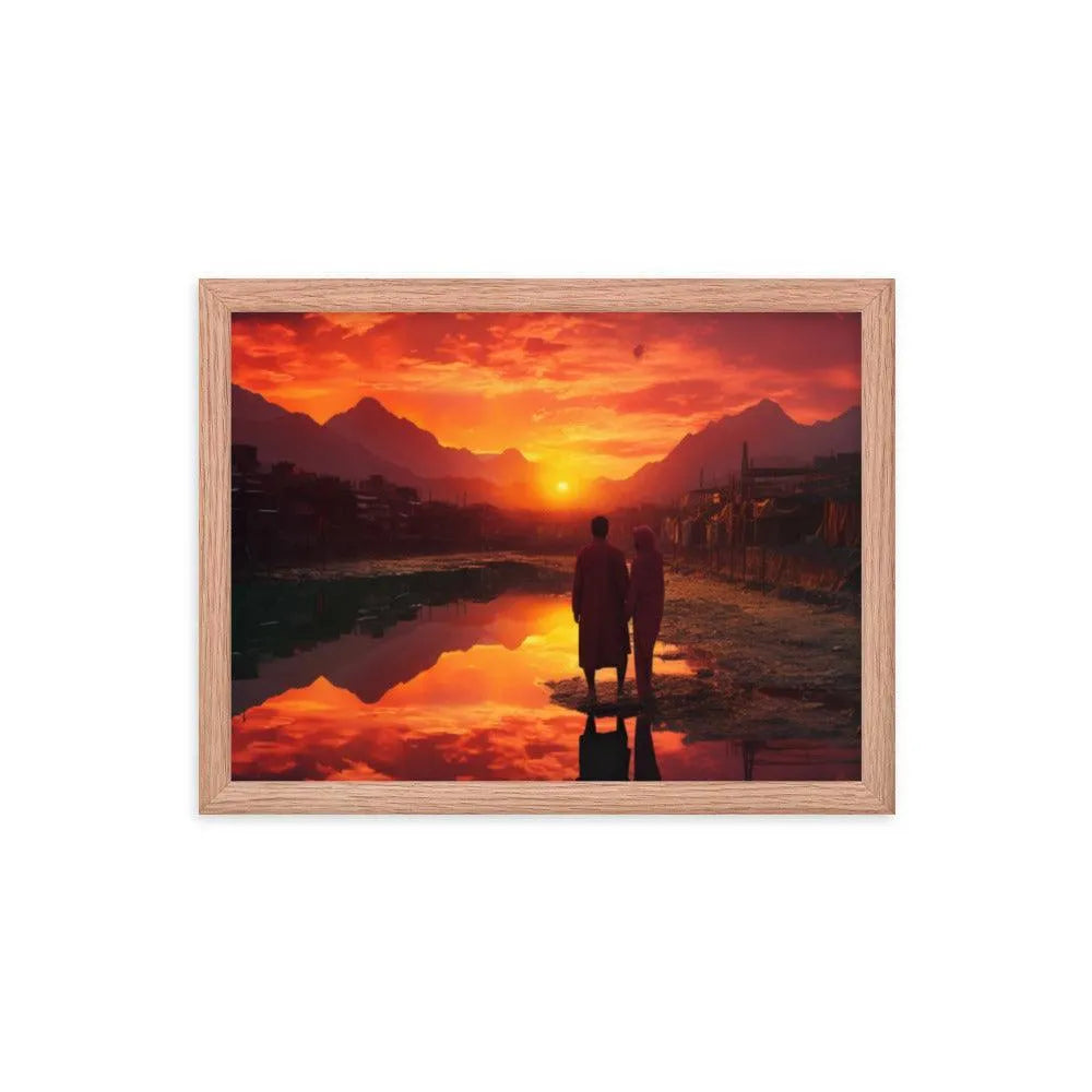 Pakistan Sunset Framed Poster - Oh Posters