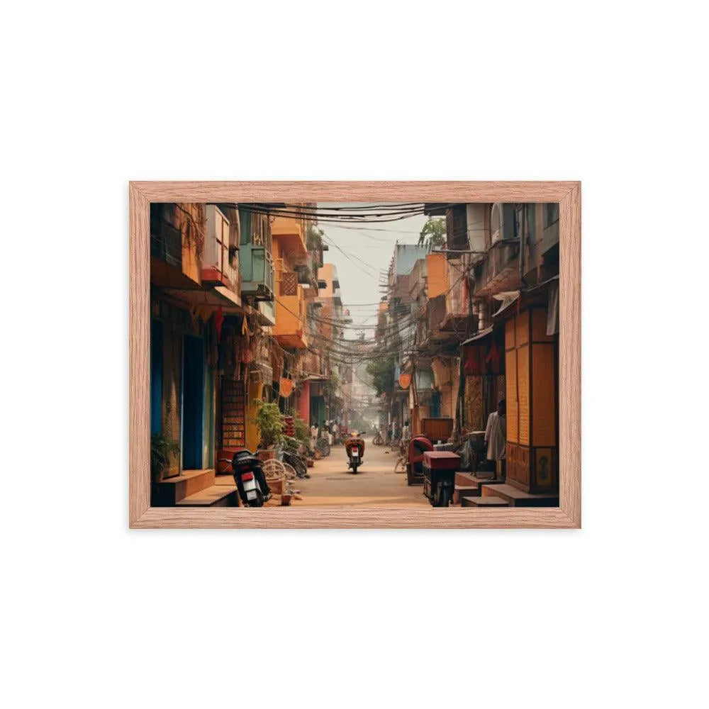 Indian Street Framed Poster - Oh Posters