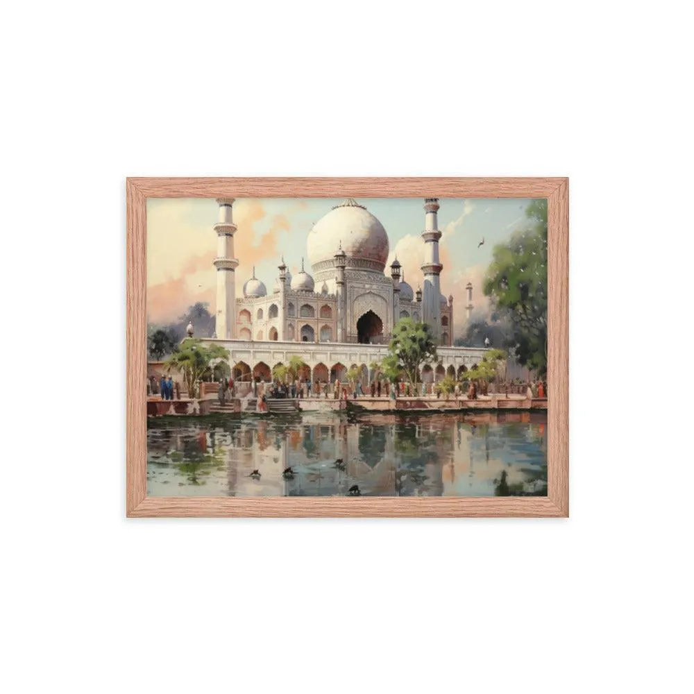 India Mosque Painting Framed Poster - Oh Posters