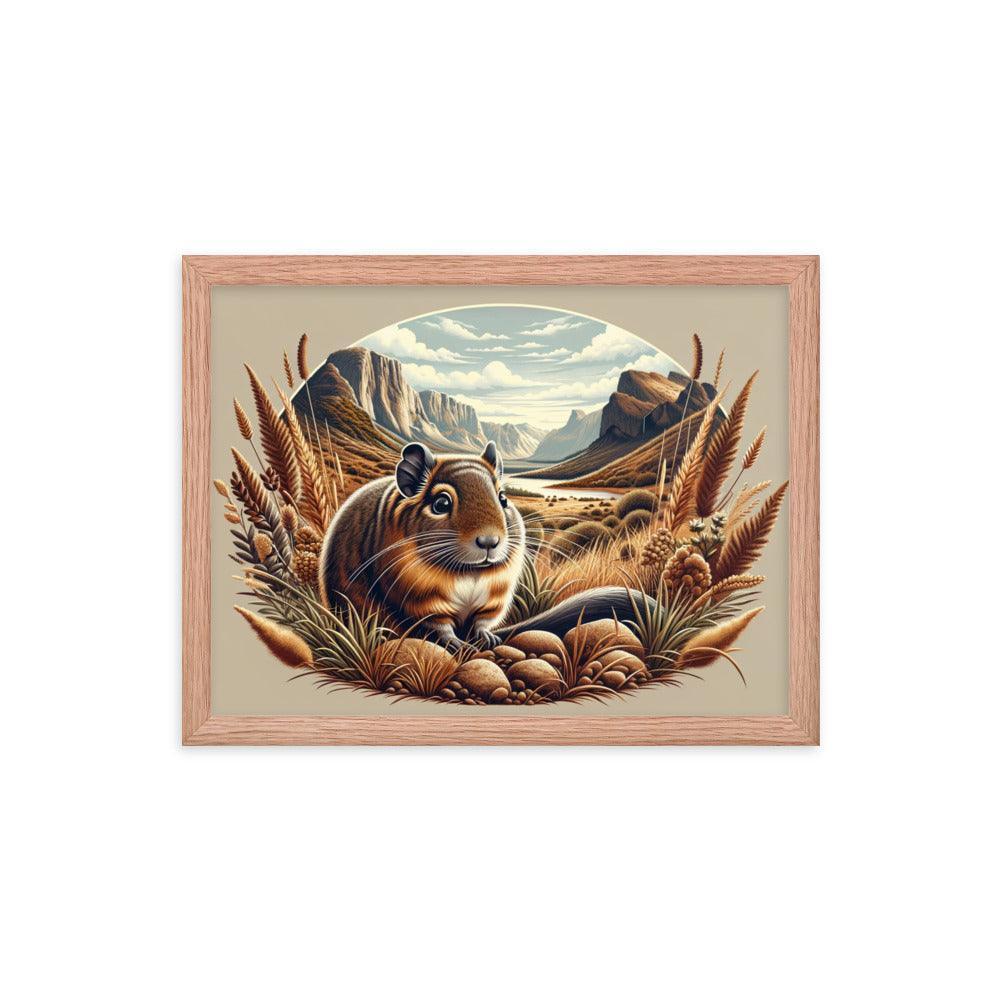 Degu Canyon Vista Detailed Artwork Framed Poster - Oh Posters