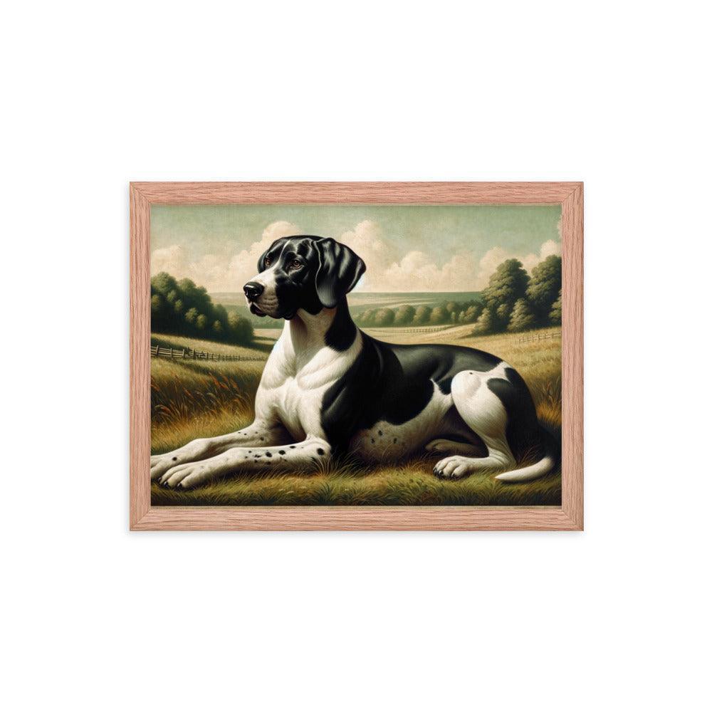 Braque d'Auvergne Classic Portrait Framed Poster - Oh Posters