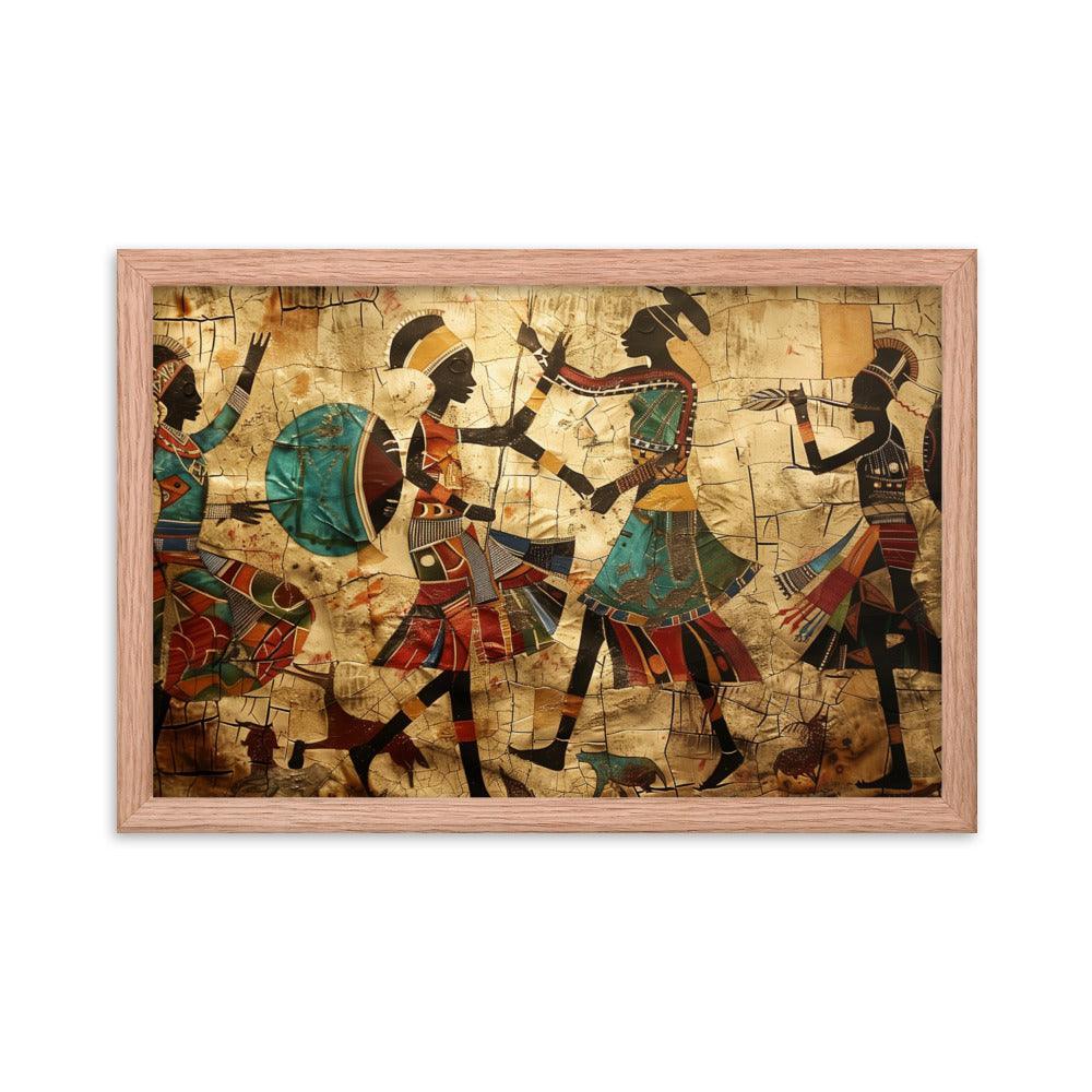 Kenya Traditional African Dance Art Framed Poster - Oh Posters