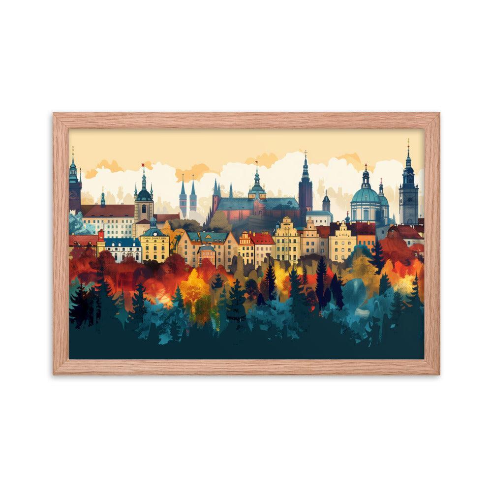 Poland Autumn Cityscape Framed Poster - Oh Posters