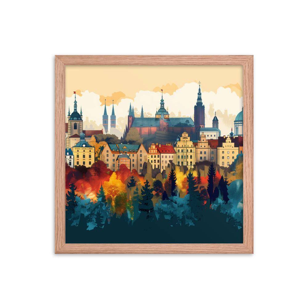 Poland Autumn Cityscape Framed Poster - Oh Posters