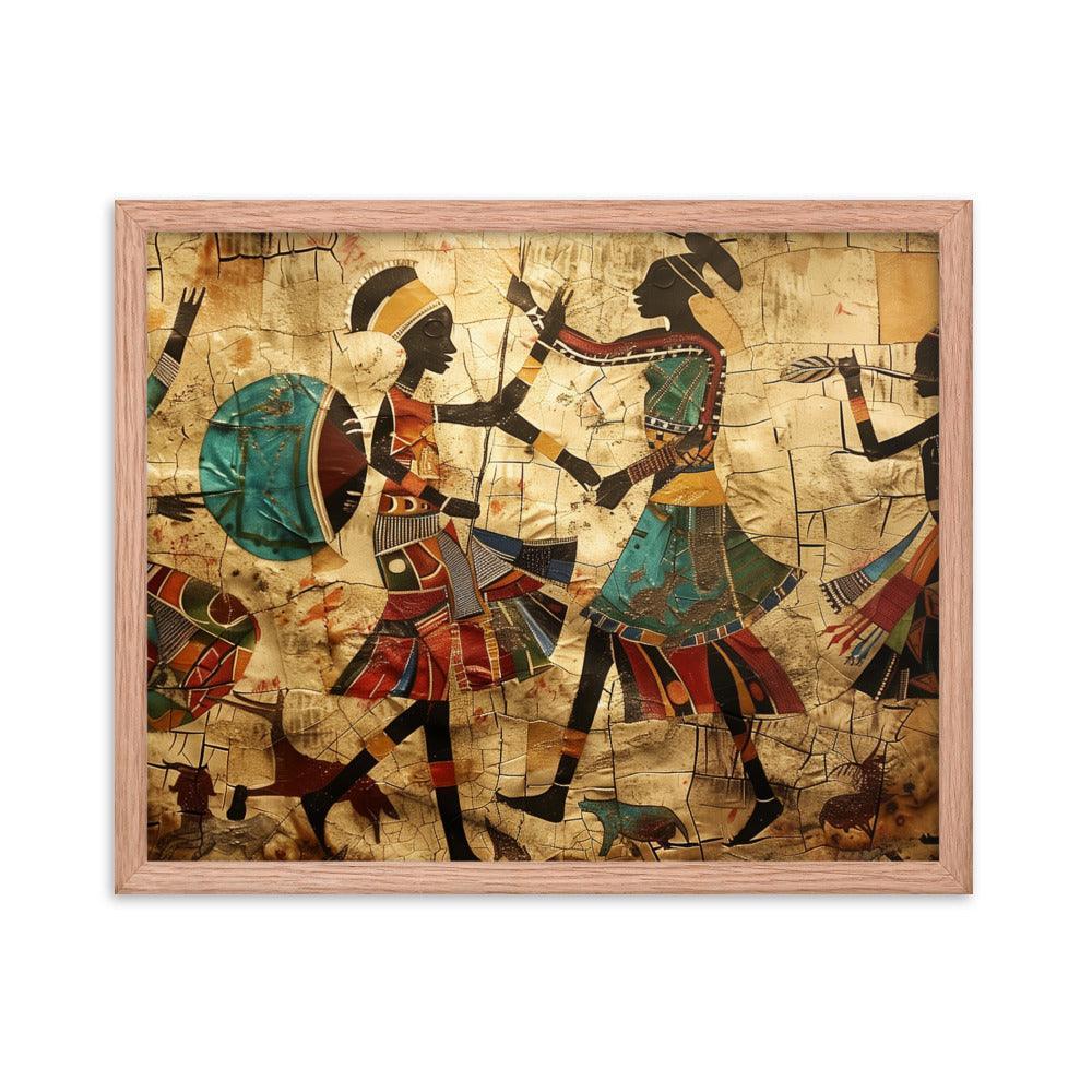 Kenya Traditional African Dance Art Framed Poster - Oh Posters