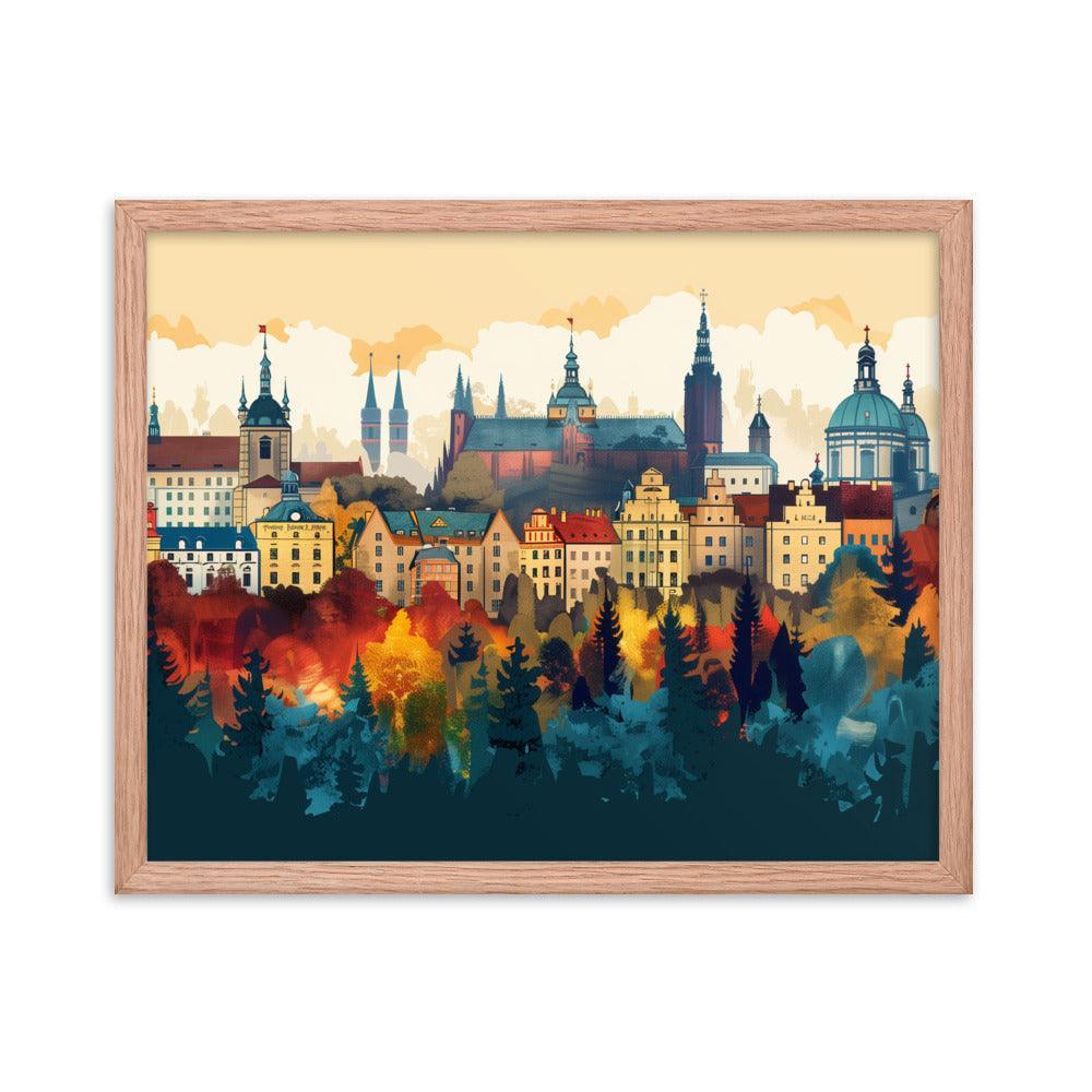 Poland Autumn Cityscape Framed Poster - Oh Posters