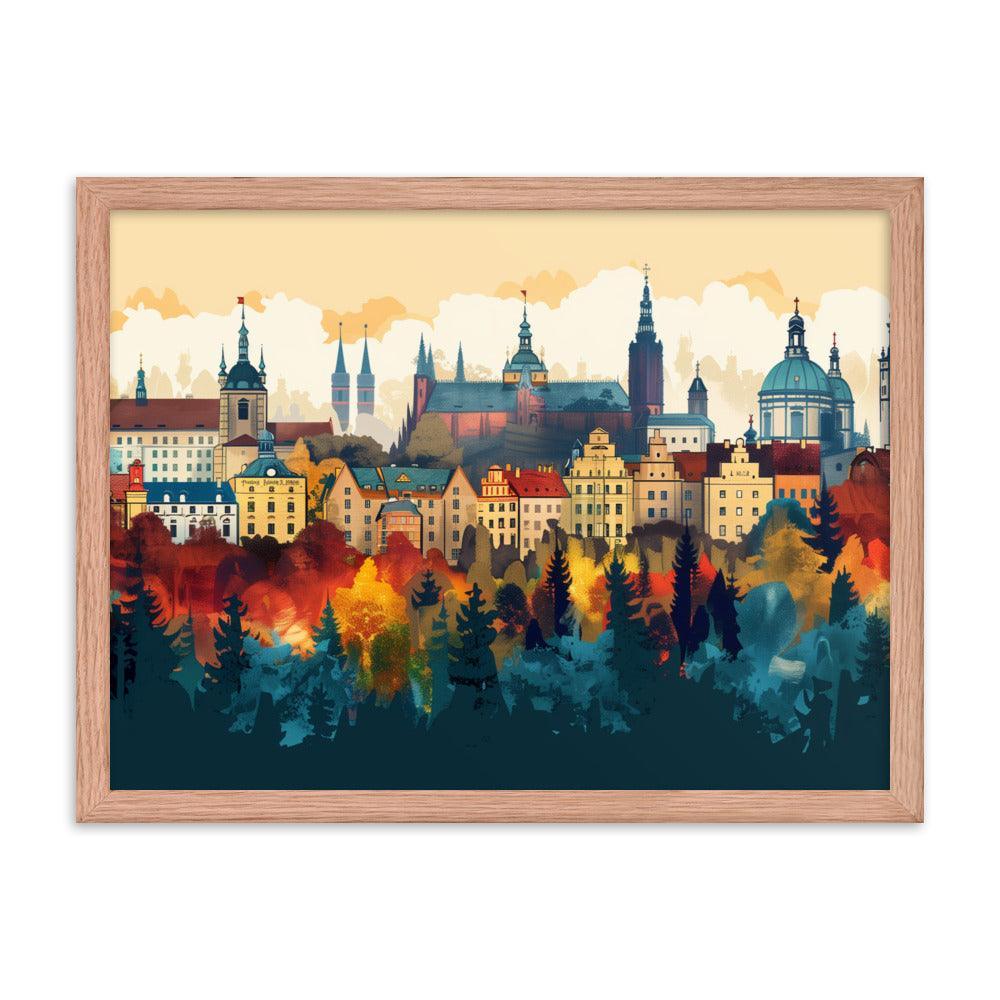 Poland Autumn Cityscape Framed Poster - Oh Posters