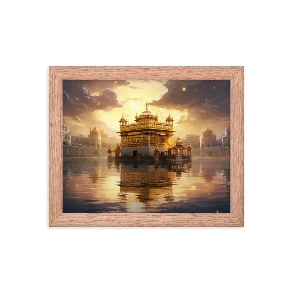 Golden Temple Indian Landmark Framed Poster - Oh Posters