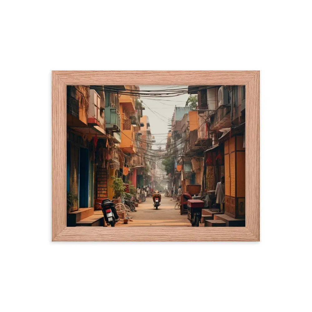 Indian Street Framed Poster - Oh Posters