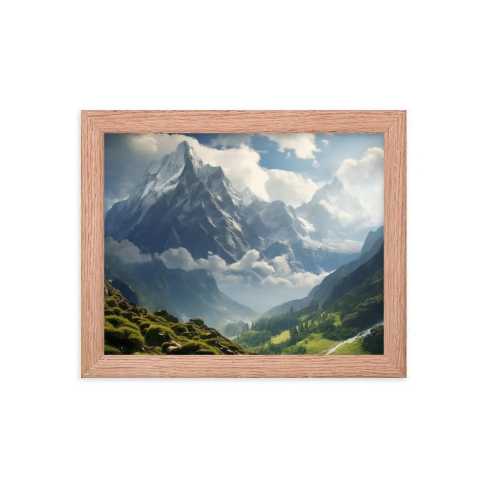 India Mountains Nature Framed Poster - Oh Posters