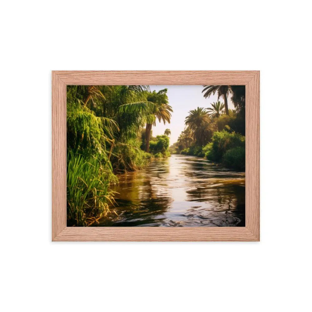 River Nile Delta Egypt Natural Framed Poster - Oh Posters