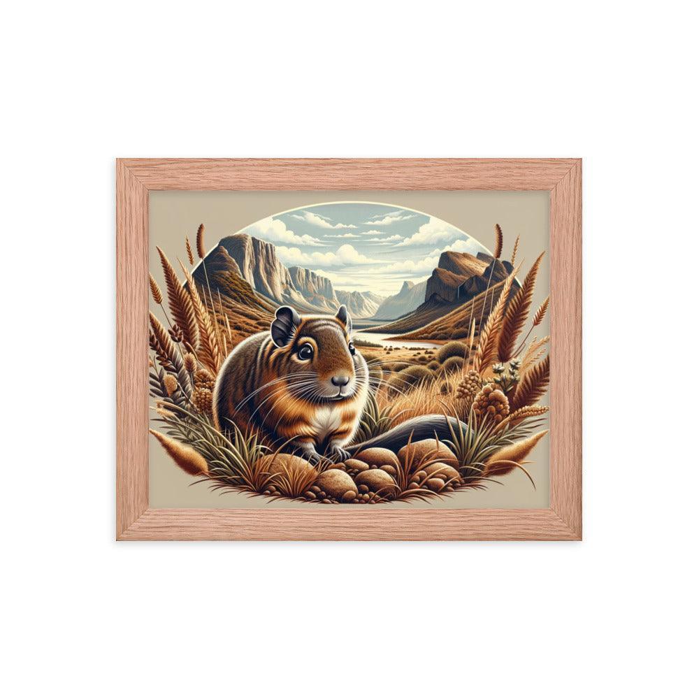 Degu Canyon Vista Detailed Artwork Framed Poster - Oh Posters