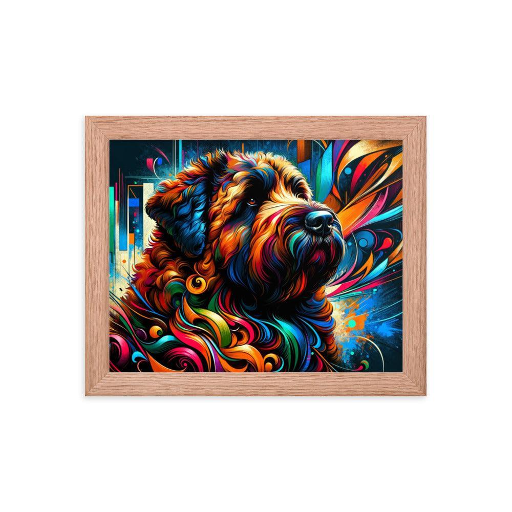 Bouvier des Flandres Vivid Whirlpool Art Framed Poster - Oh Posters