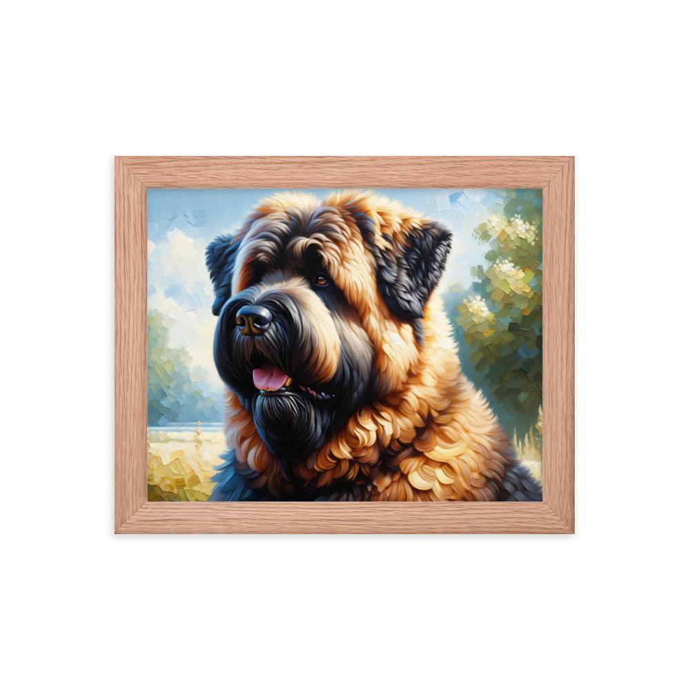 Bouvier des Flandres Loyal Companion Portrait Framed Poster - Oh Posters