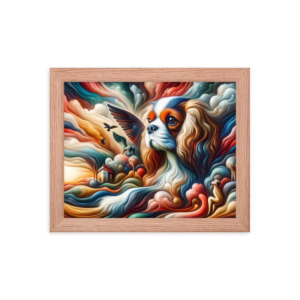 Cavalier King Charles Spaniel Surreal Dreamscape Framed Poster - Oh Posters