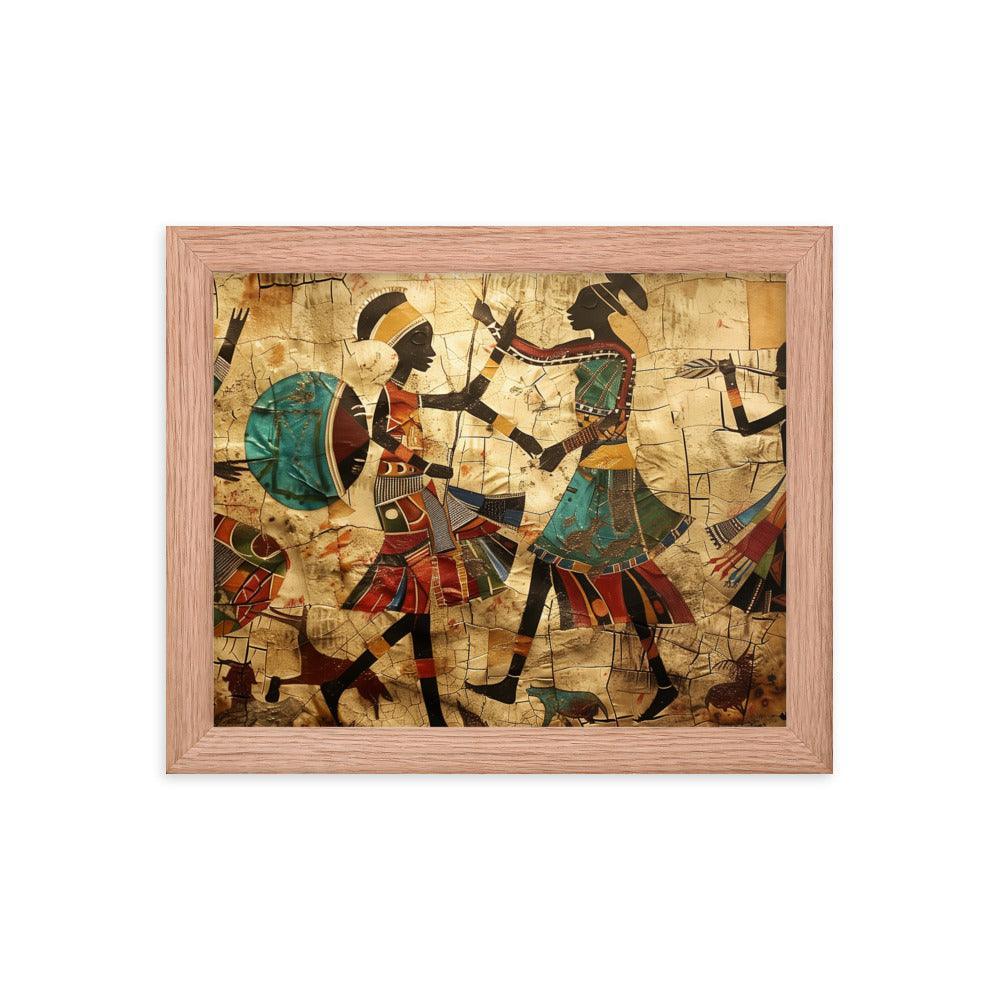 Kenya Traditional African Dance Art Framed Poster - Oh Posters