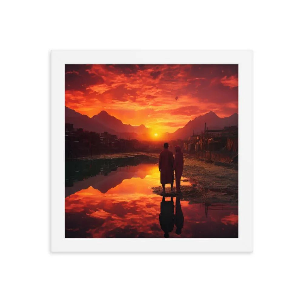 Pakistan Sunset Framed Poster - Oh Posters