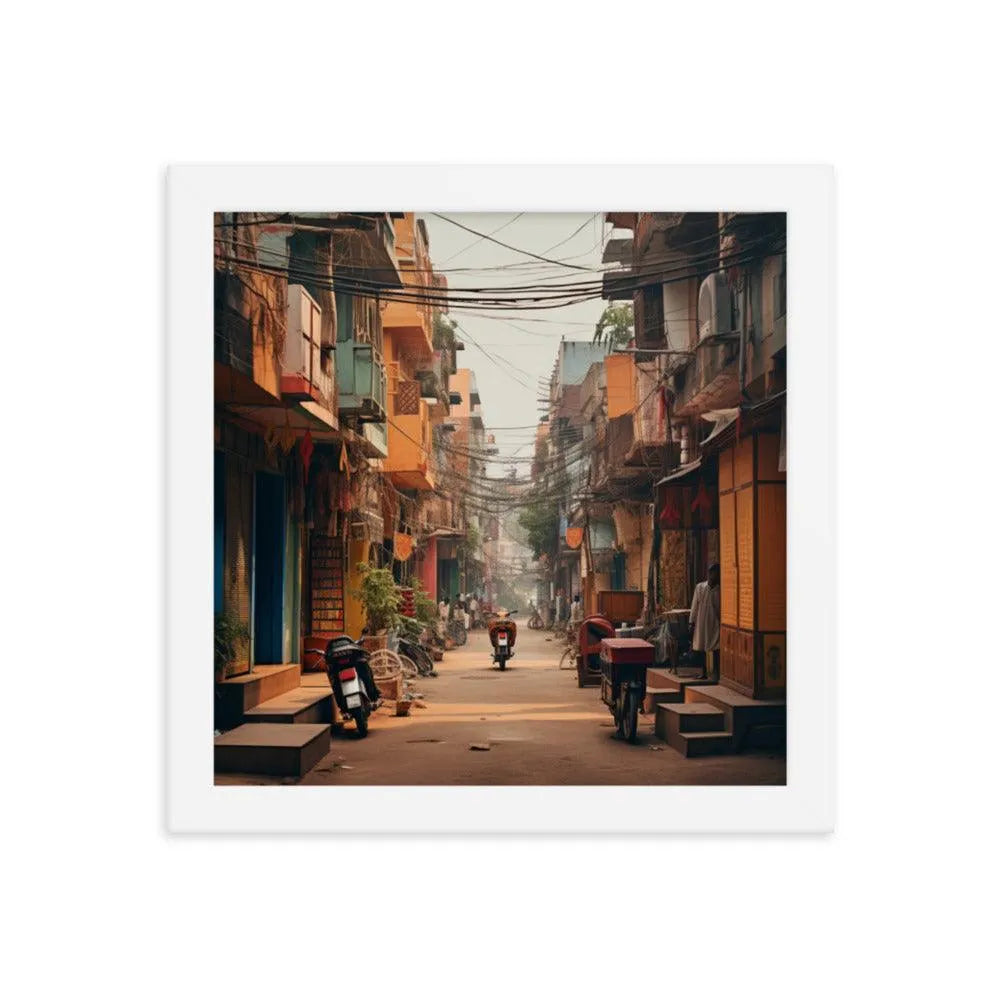 Indian Street Framed Poster - Oh Posters