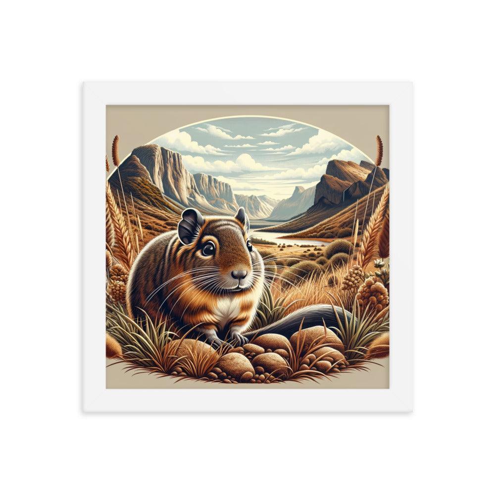 Degu Canyon Vista Detailed Artwork Framed Poster - Oh Posters