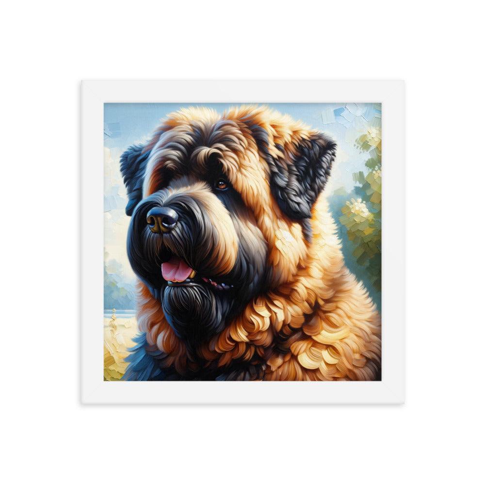 Bouvier des Flandres Loyal Companion Portrait Framed Poster - Oh Posters