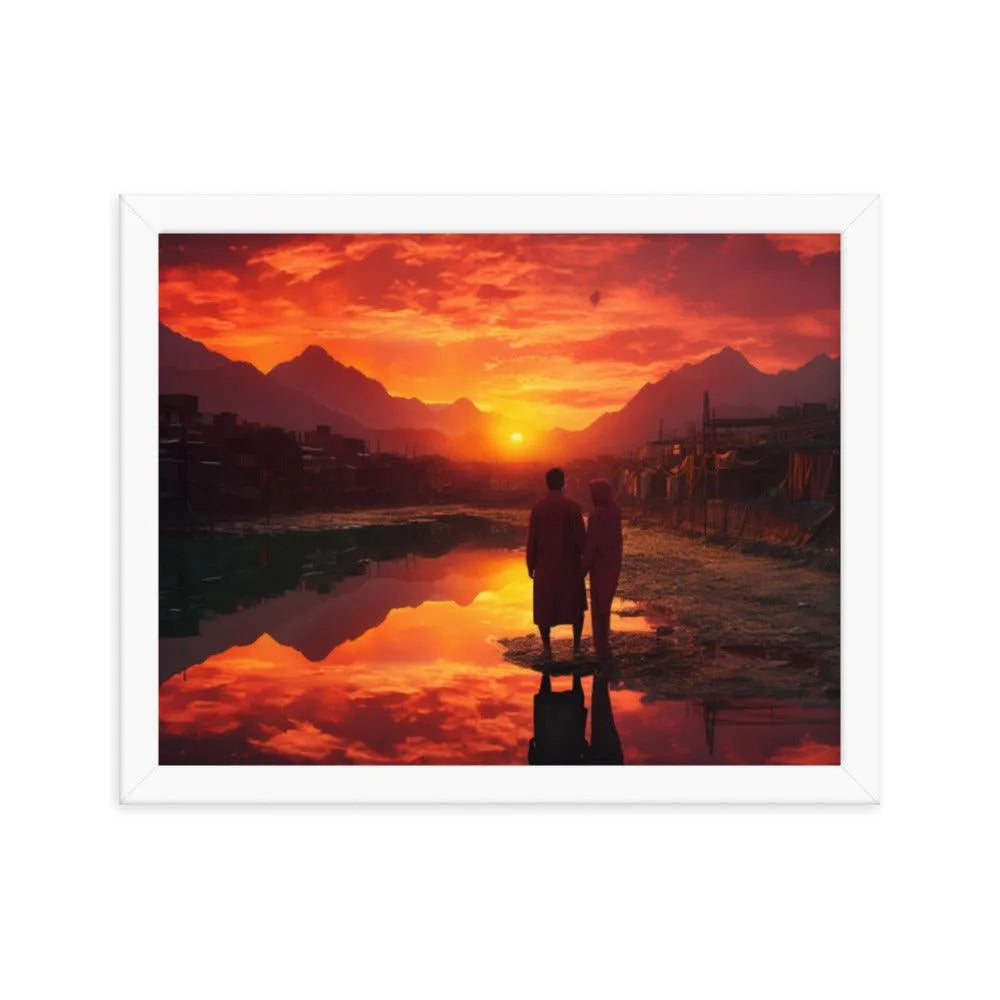 Pakistan Sunset Framed Poster - Oh Posters