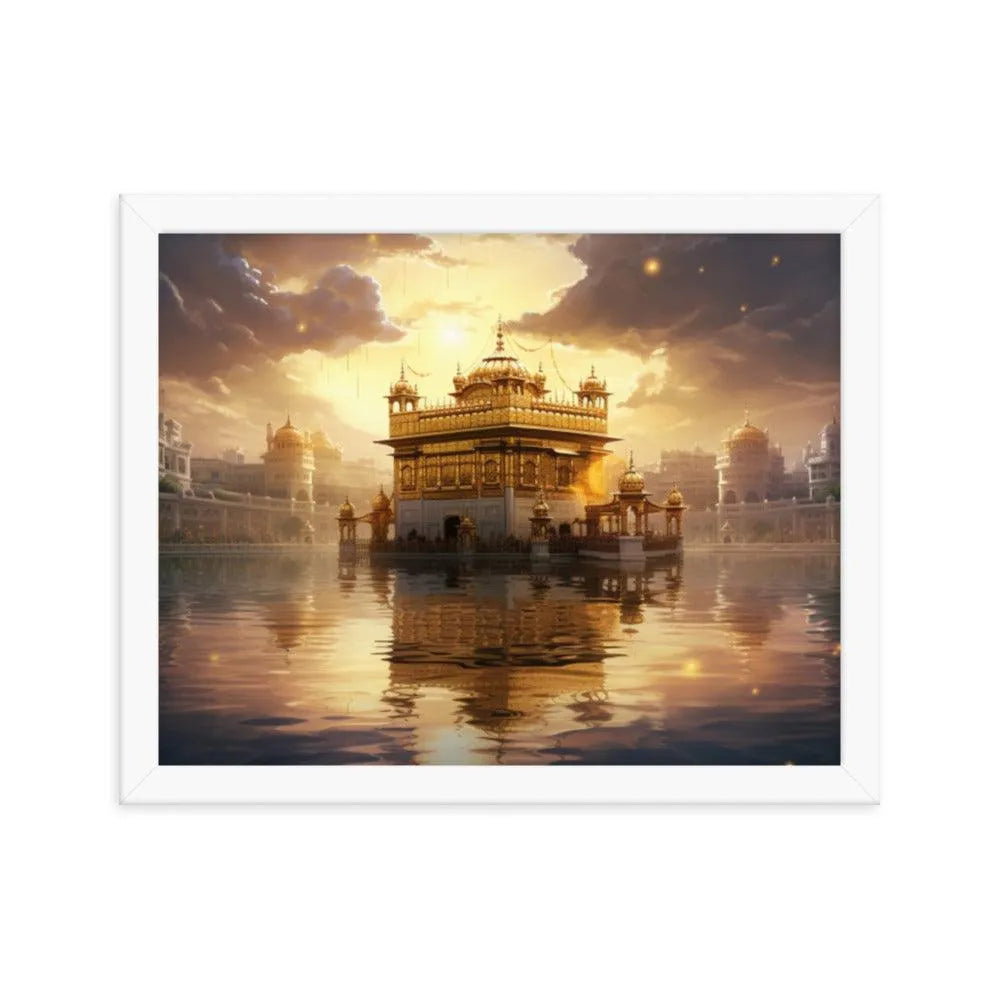 Golden Temple Indian Landmark Framed Poster - Oh Posters