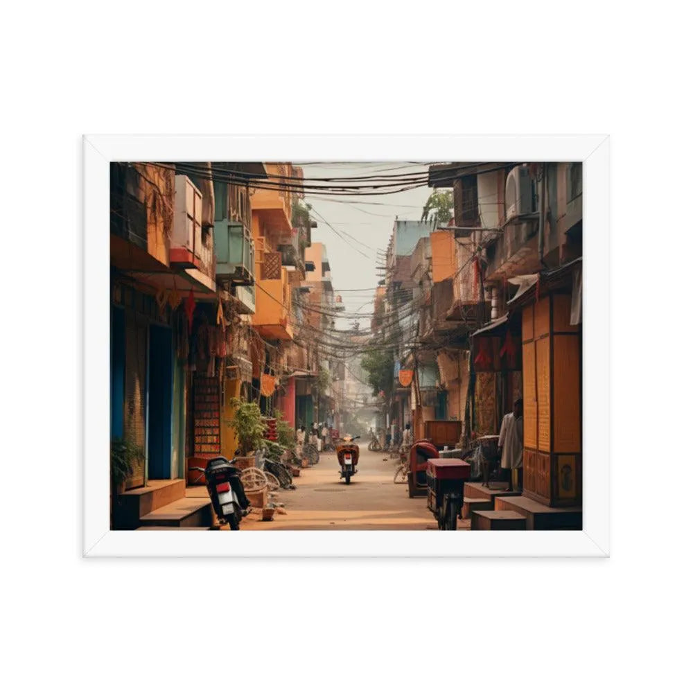 Indian Street Framed Poster - Oh Posters