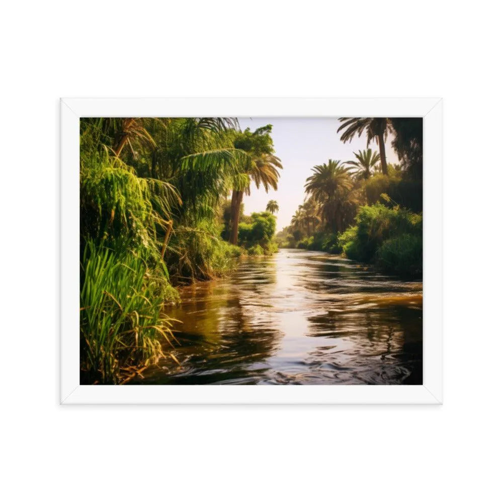 River Nile Delta Egypt Natural Framed Poster - Oh Posters