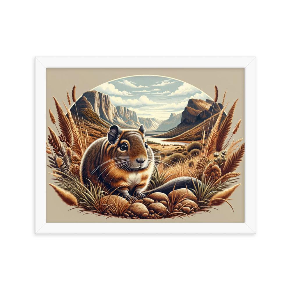 Degu Canyon Vista Detailed Artwork Framed Poster - Oh Posters