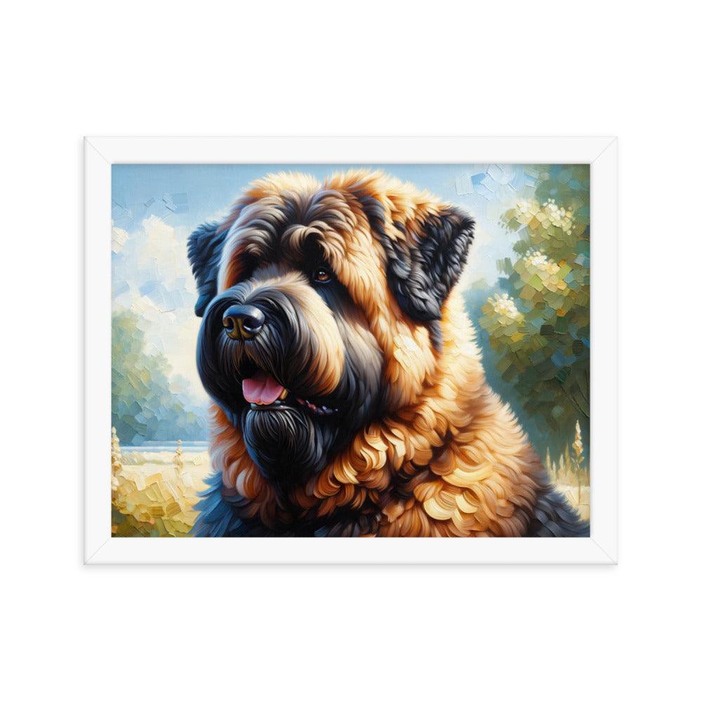 Bouvier des Flandres Loyal Companion Portrait Framed Poster - Oh Posters