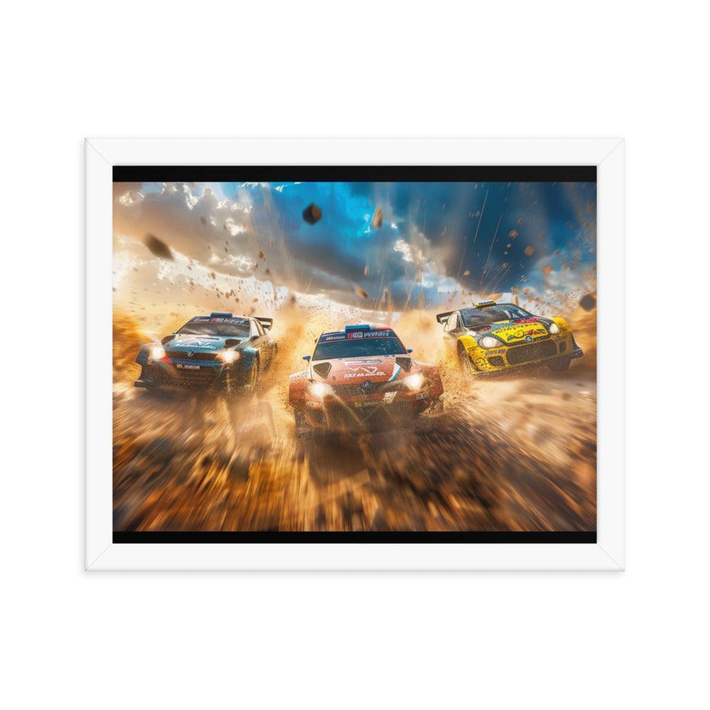Mud Splash Rally Championship Action Framed Poster - Oh Posters