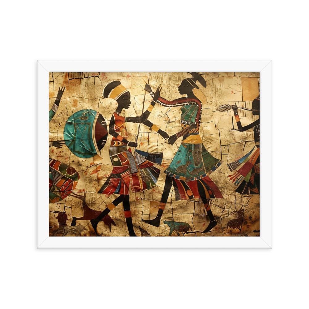 Kenya Traditional African Dance Art Framed Poster - Oh Posters