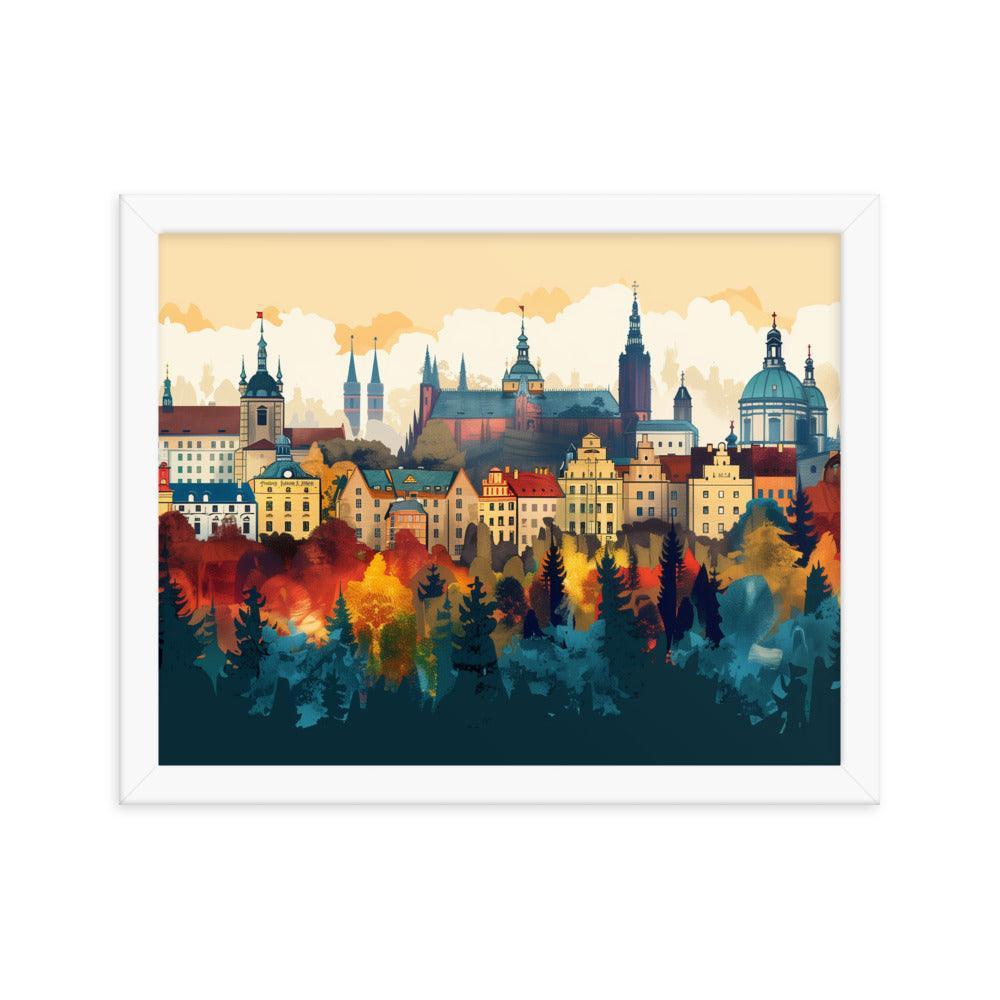 Poland Autumn Cityscape Framed Poster - Oh Posters