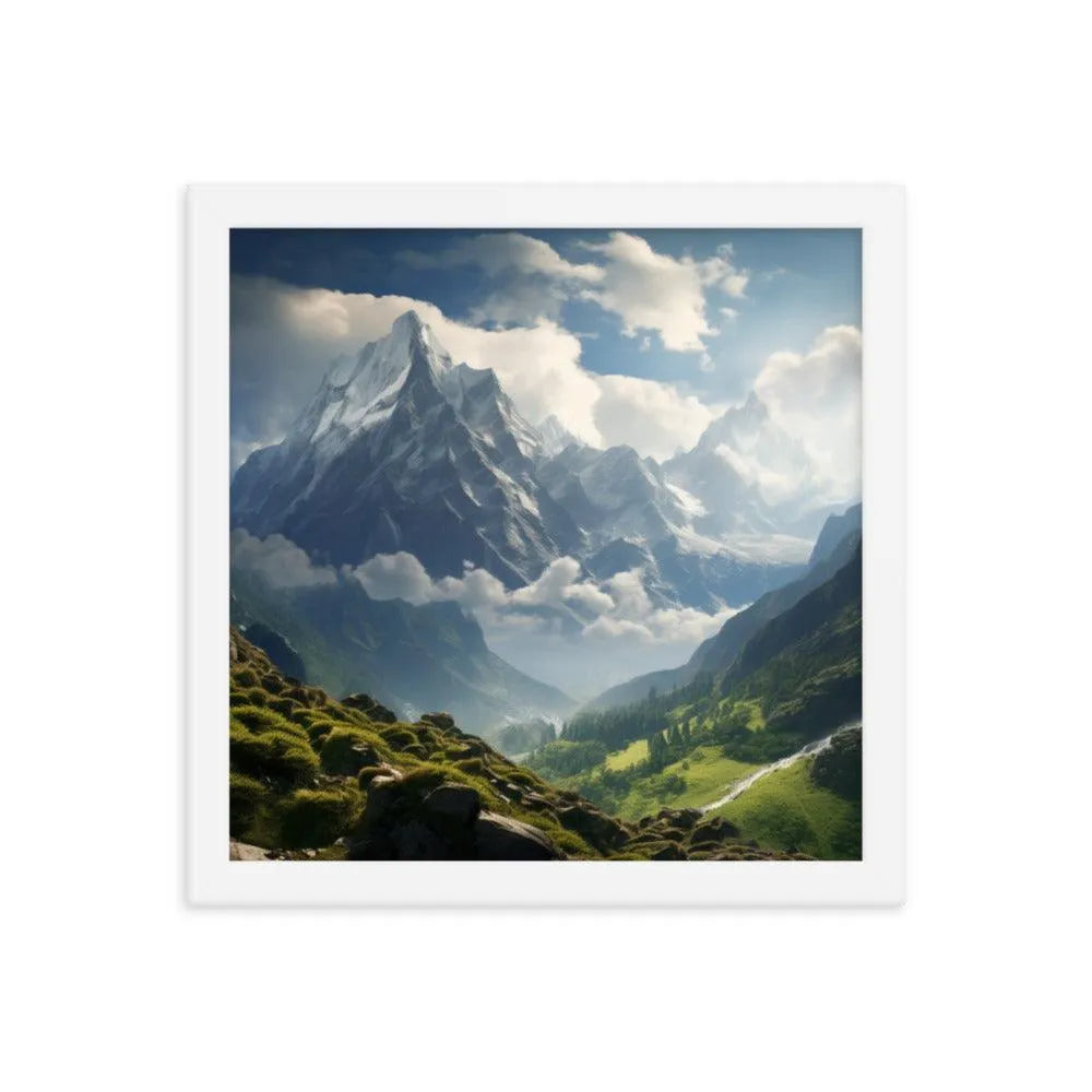 India Mountains Nature Framed Poster - Oh Posters