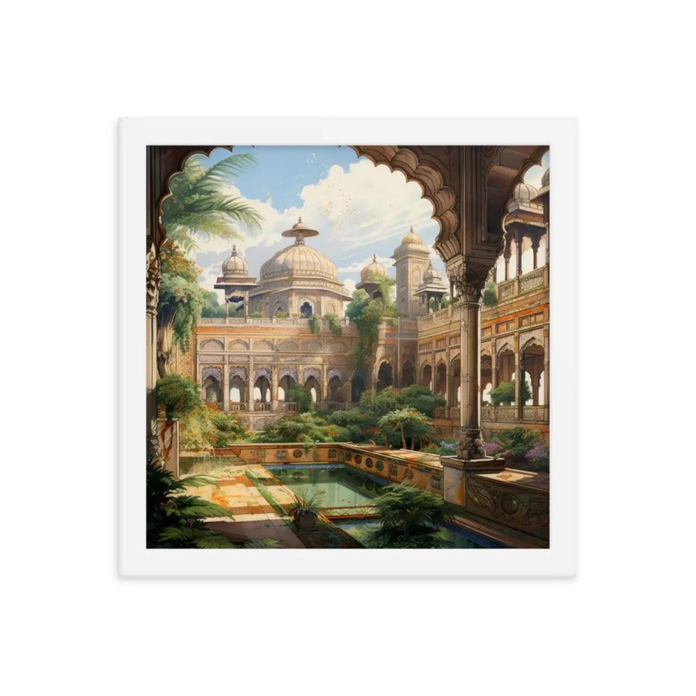 Indian Palace Painting Framed Poster - Oh Posters