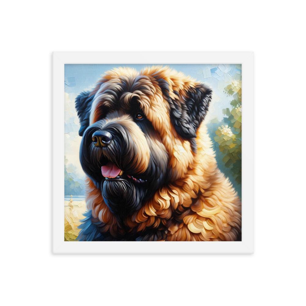 Bouvier des Flandres Loyal Companion Portrait Framed Poster - Oh Posters