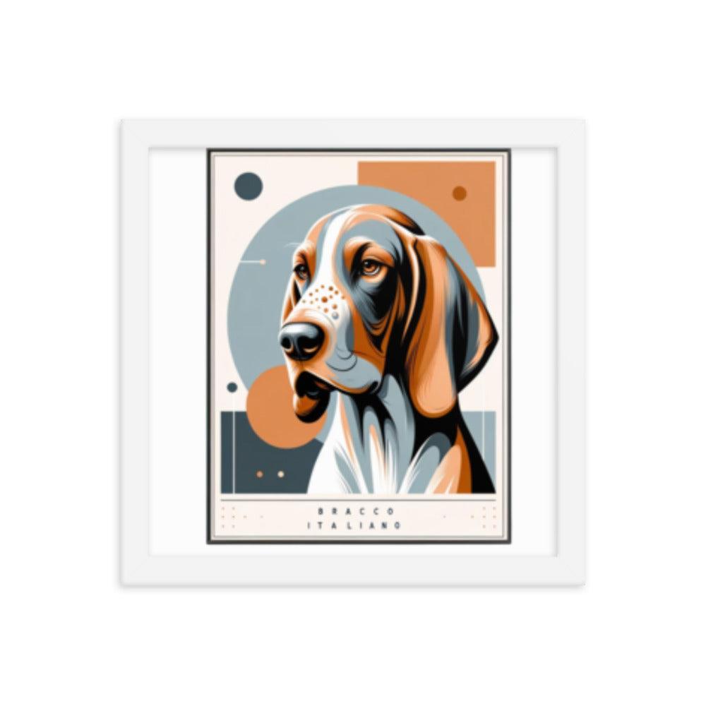 Chic Bracco Italiano Modern Art Framed Poster - Oh Posters