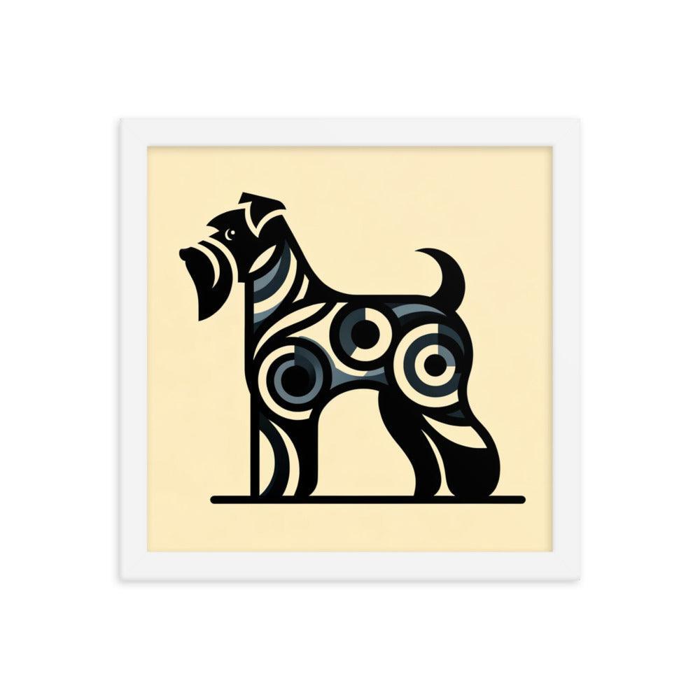 Cesky Terrier Modern Simple Forms and Minimalist Art Framed Poster - Oh Posters