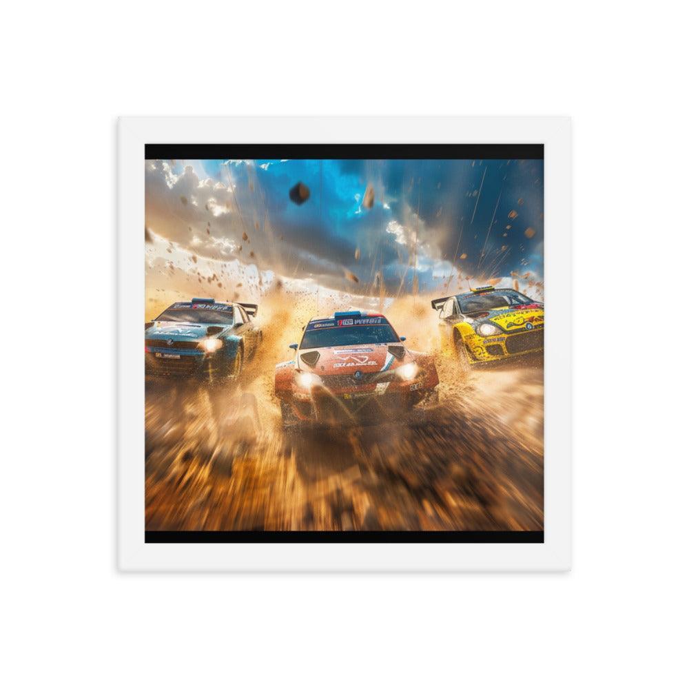 Mud Splash Rally Championship Action Framed Poster - Oh Posters