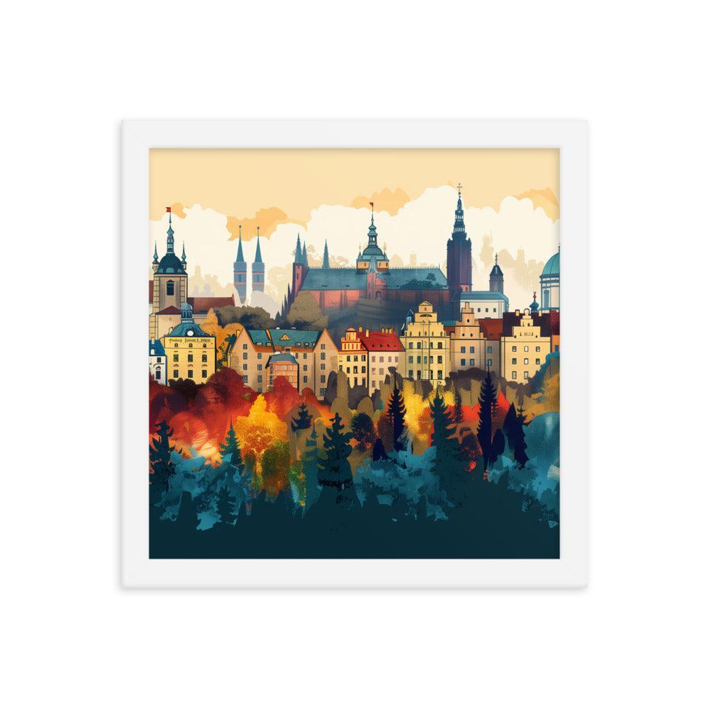 Poland Autumn Cityscape Framed Poster - Oh Posters