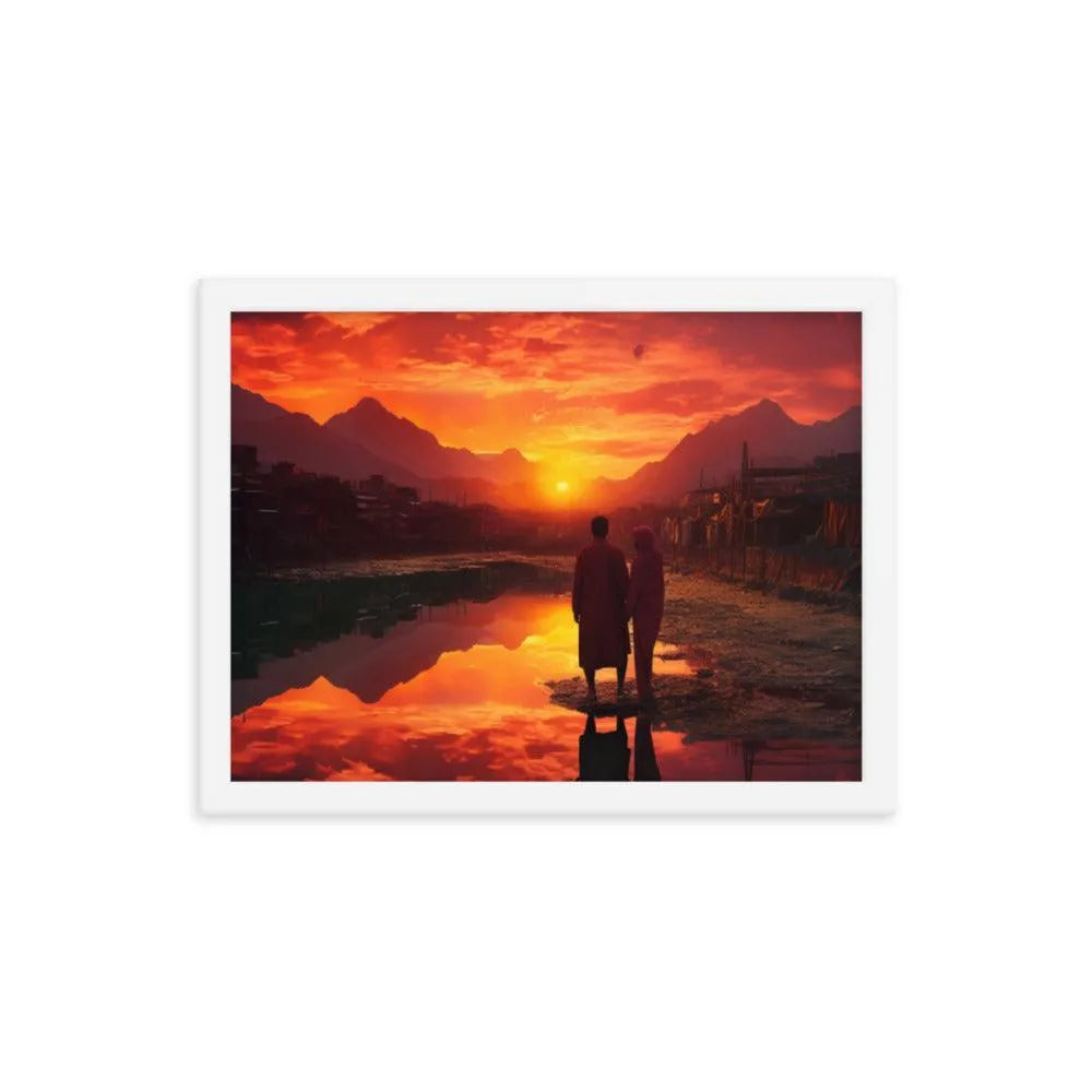 Pakistan Sunset Framed Poster - Oh Posters