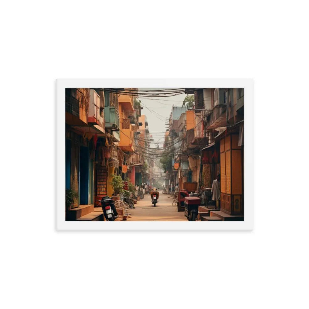 Indian Street Framed Poster - Oh Posters