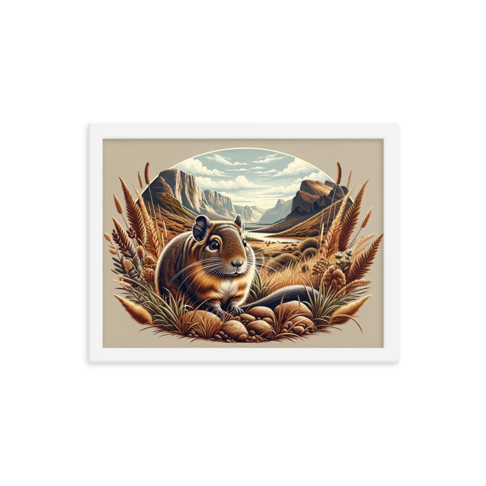 Degu Canyon Vista Detailed Artwork Framed Poster - Oh Posters